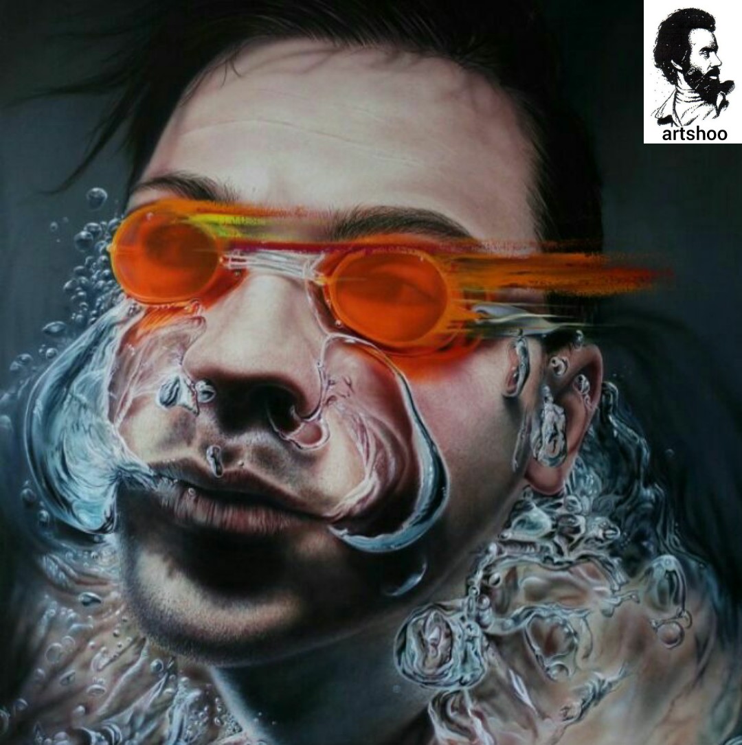 نقاشی رنگ روغن آب اورژینال