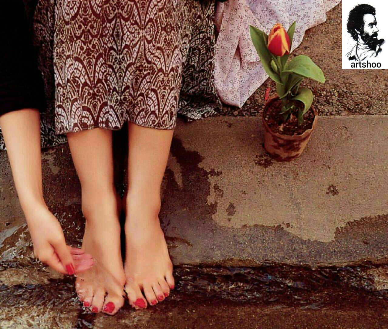 مدل نقاشی رنگ روغن آب