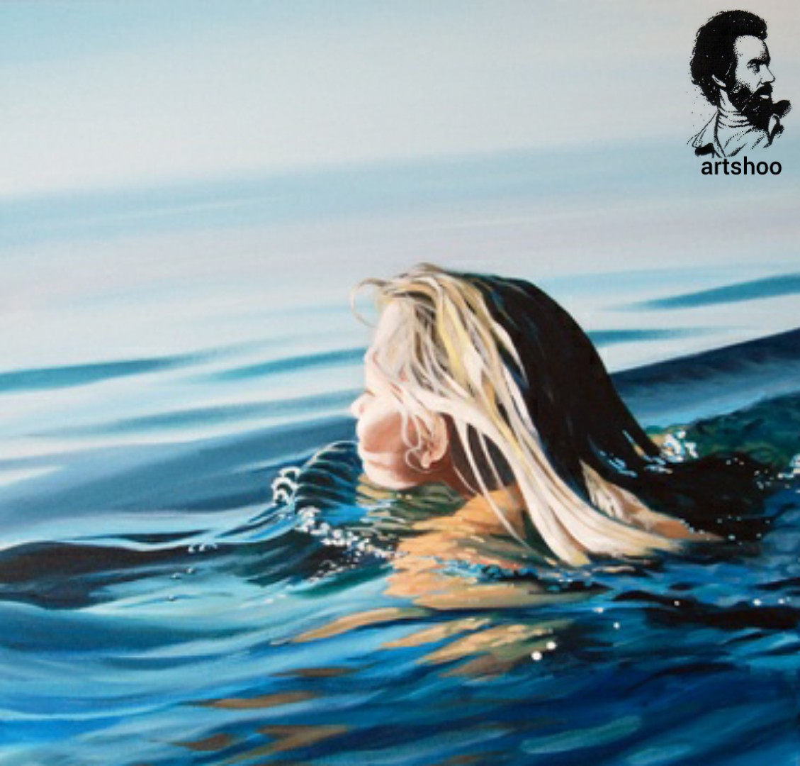 نقاشی رنگ روغن آب