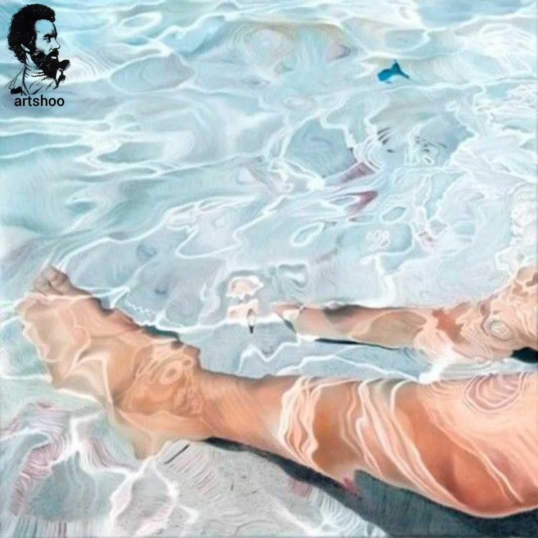 نقاشی رنگ روغن آب