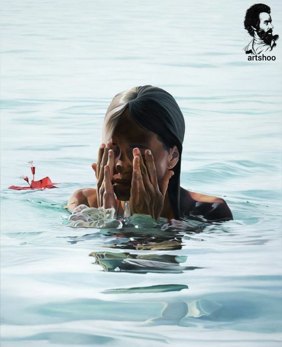 مدل نقاشی رنگ روغن آب