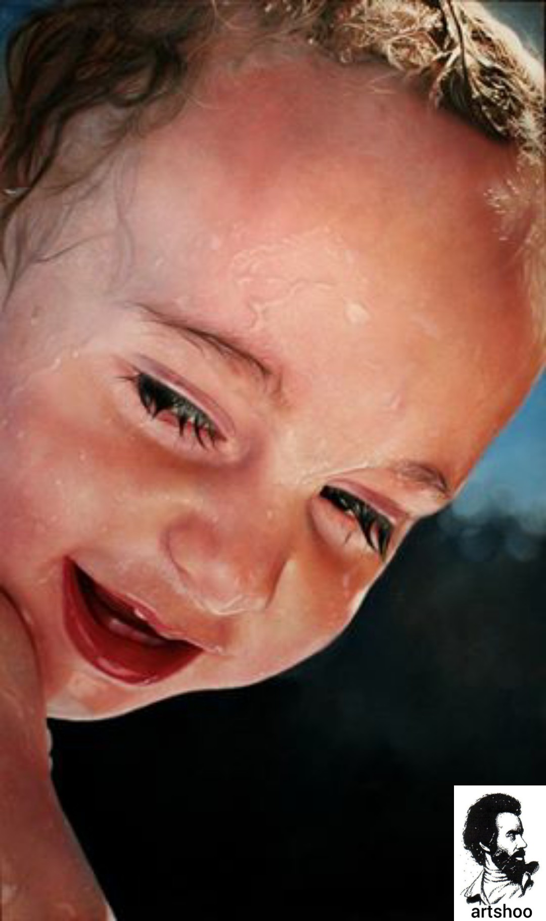 نقاشی رنگ روغن آب