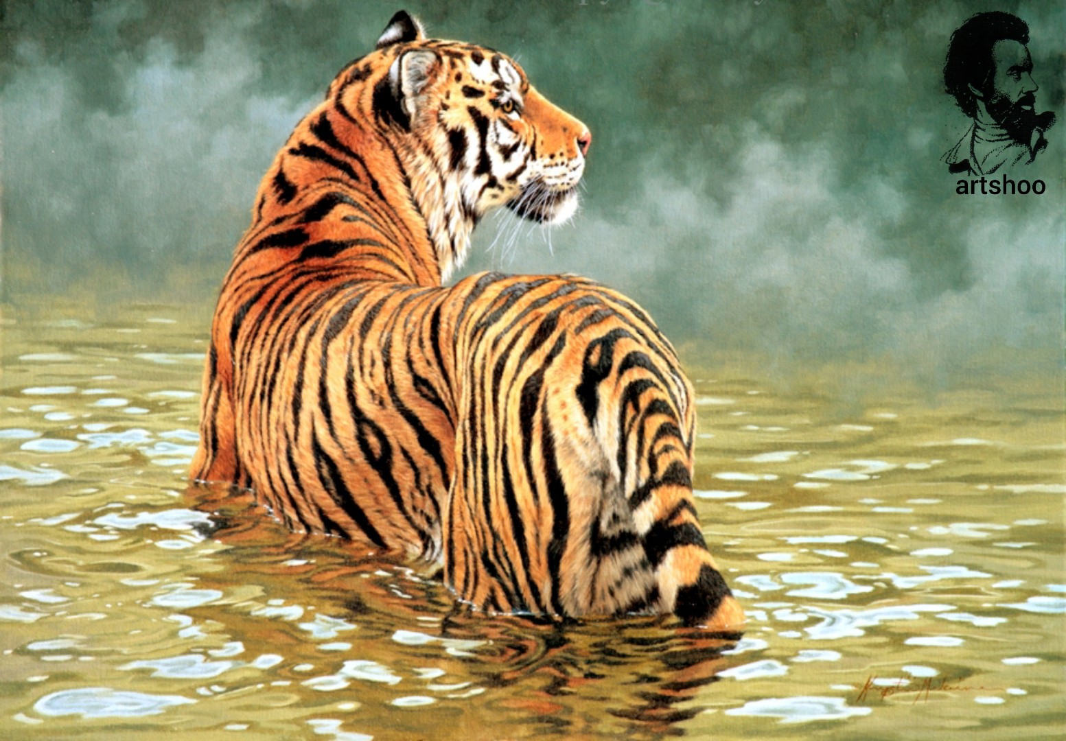 مدل نقاشی رنگ روغن آب