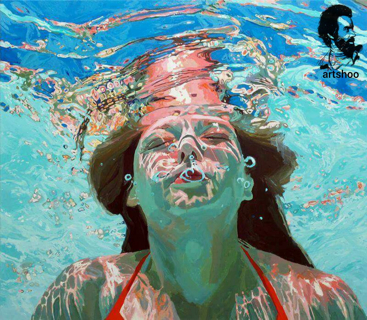 مدل نقاشی رنگ روغن آب